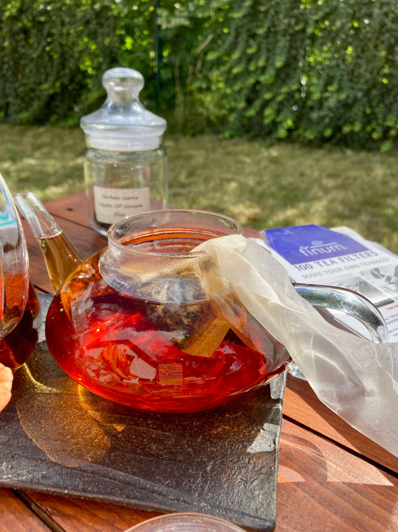 herbata zaparzona w filtrze