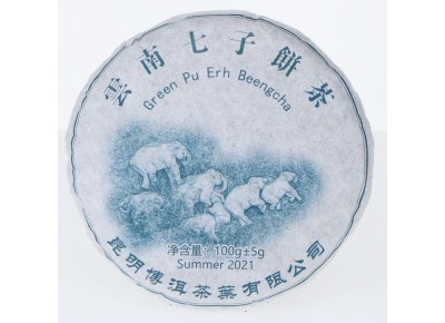 Green Pu-Erh Elephant Sheng 2021 - 100g