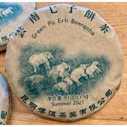 Green Pu-Erh Elephant Sheng 2021 - 100g