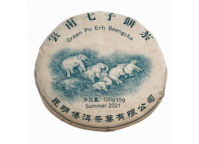 Green Pu-Erh Elephant Sheng 2021 - 100g