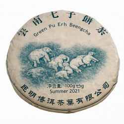 Green Pu-Erh Elephant Sheng 2021 - 100g