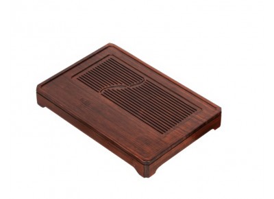 Chapan duży - stolik do herbaty- bambusowy- ciemny 49,5 × 34 × 6,5 cm