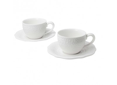 Zestaw 2 filiżanki espresso+ spodki ALICE (2x0,11l ) Zdjęcie 4 z 5