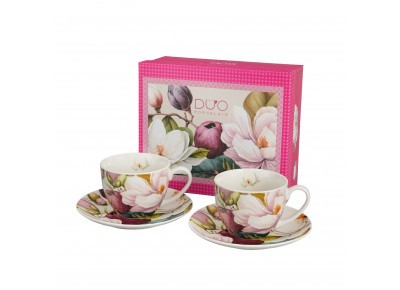 Komplet 2 filiżanek ze spodkami MAGNOLIE 2x0,27l Zdjęcie 4 z 4