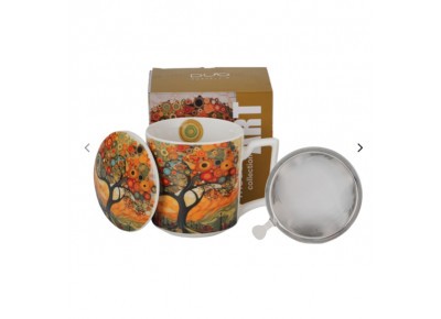 Kubek porcel. z met. zap. MODDERN - TREE 0,45 l