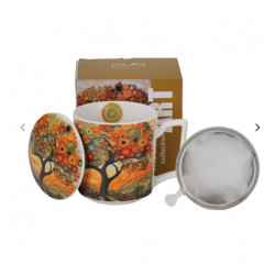 Kubek porcel. z met. zap. MODDERN - TREE 0,45 l