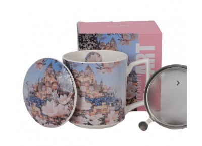 Kubek porcel. z met. zap. CITY OF MAGNOLIAS 0,45 l