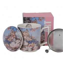 Kubek porcel. z met. zap. CITY OF MAGNOLIAS 0,45 l