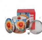 Kubek porcel. z met. zap. SUNFLOWER 0,45 l