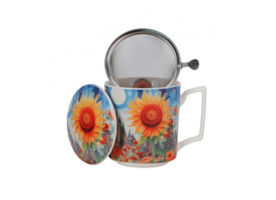 Kubek porcel. z met. zap. SUNFLOWER 0,45 l Zdjęcie 2 z 4