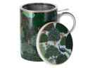 Kubek porcelanowy LAS z metal. zaparzaczem 0,35l
