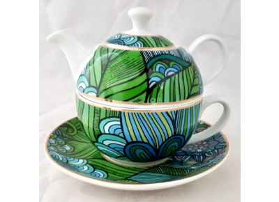 Tea for one FARGO BLUE Bogucice (Ceramika Czajniczki)