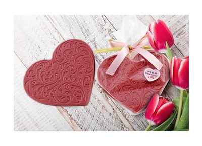 Serce z czekolady rubinowej 80g (Oferty specjalne Dzień Dziecka)