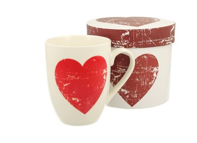 Kubek duży porcel. SIMPLE LOVE D 0,375l w pudełku