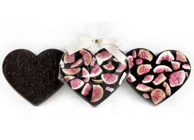 Serce z ciemnej czekolady z figami 80g (Oferty specjalne Dzień Dziecka) Zdjęcie 2 z 4
