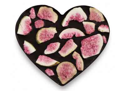 Serce z ciemnej czekolady z figami 80g (Oferty specjalne Dzień Dziecka) Zdjęcie 4 z 4