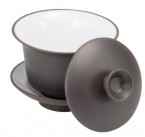 Gaiwan gliniany ciemnobrązowy Yixing 100 ml