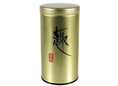 Puszka japońska KIN - okrągła, złota 125g