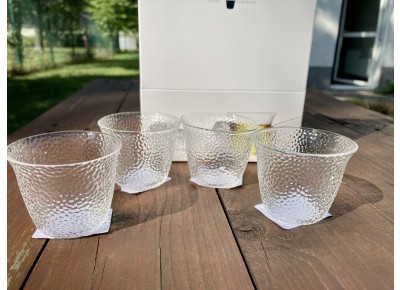 Komplet 4 czarek szklanych ORIENTAL 4x50ml w prezentowym pudełku