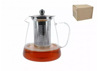 DZBANEK SZKLANY 1,5l z zaparzaczem metalowym