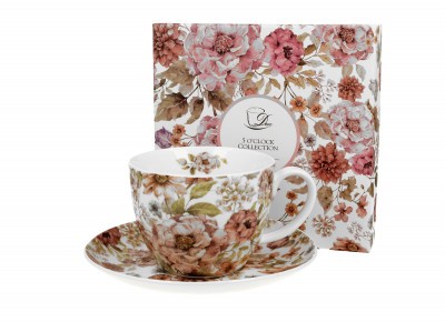 Filiżanka porcelan. PASTEL FLOWERS 0,45l Zdjęcie 4 z 5