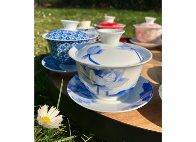 Gaiwan porcelanowy LOTUS 130 ml Zdjęcie 2 z 2