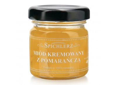 Miód kremowy z pomarańczą MINI - 40g