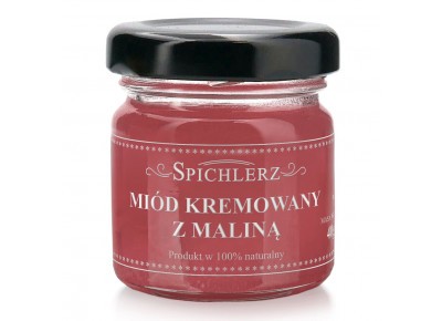 Miód kremowy z maliną MINI - 40g