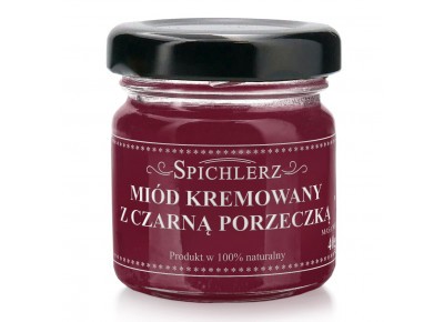 Miód kremowy z czarną porzeczką MINI - 40g