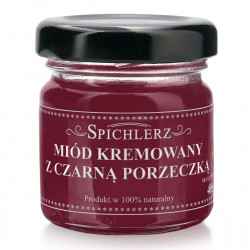 Miód kremowy z czarną porzeczką MINI - 40g