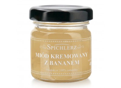 Miód kremowy z bananem MINI - 40g