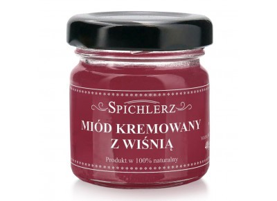 Miód kremowy z wiśnią MINI - 40g