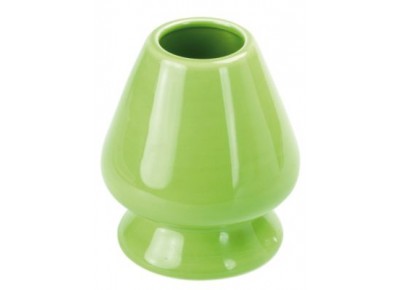 KUSENAOSHI  Stojak porcelanowy na miotełkę do Matcha - zielony