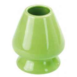 KUSENAOSHI  Stojak porcelanowy na miotełkę do Matcha - zielony