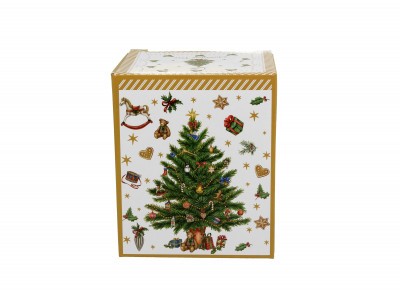 Kubek porcelanowy z metal. zaparza. CHOINKA 0,36l Zdjęcie 4 z 4