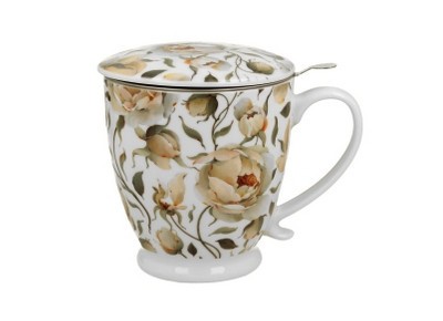ENGLISH ROSES WHITE 0,50l z metalowym zaparzaczem Zdjęcie 2 z 3