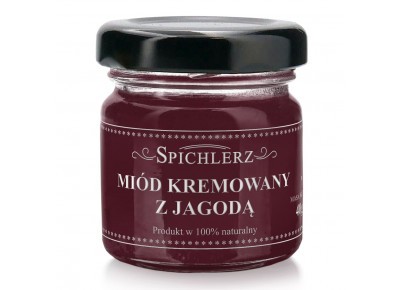 Miód kremowy z jagodą MINI - 40g