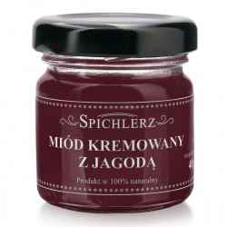Miód kremowy z jagodą MINI - 40g