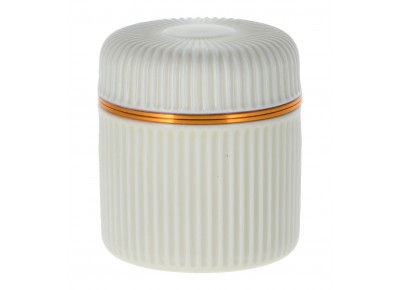 Pojemnik porcelanowy STRIPE- wanilia