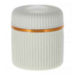 Pojemnik porcelanowy STRIPE- wanilia