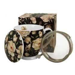 ENGLISH ROSES BLACK 0,5l z metalowym zaparzaczem