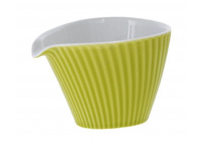 Dzbanuszek porcelanowy STRIPE- jasnozielony 175ml