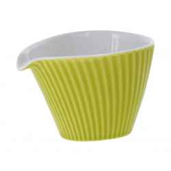 Dzbanuszek porcelanowy STRIPE- jasnozielony 175ml