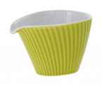 Dzbanuszek porcelanowy STRIPE- jasnozielony 175ml
