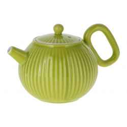 Czajniczek porcelanowy STRIPE - jasnozielony 175ml