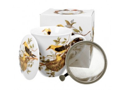 WILGI 0,4l z metalowym zaparzaczem - bone china