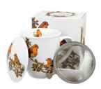 RUDZIKI 0,4l z metalowym zaparzaczem - bone china