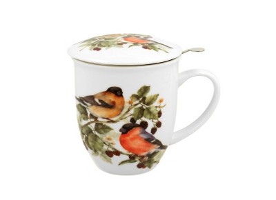 GILE 0,4l z metalowym zaparzaczem - bone china Zdjęcie 2 z 3