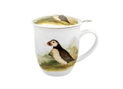 MASKONUR 0,4l z metalowym zaparzaczem - bone china Zdjęcie 2 z 3