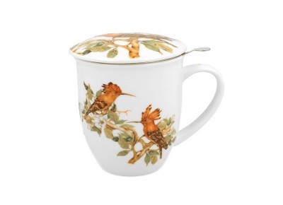 DUDKI 0,4l z metalowym zaparzaczem - bone china Zdjęcie 2 z 3